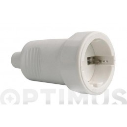 BASE GOMA 10/16A 230V BLANCO