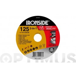 DISCO CORTE ACERO/INOX  125...