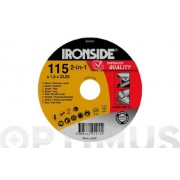 DISCO CORTE ACERO/INOX  230...
