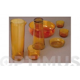 VASO MEDIANO VIDRIO NARANJA...