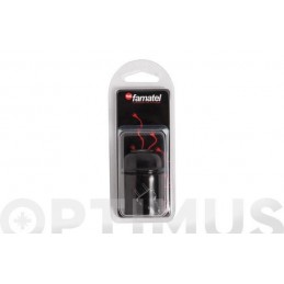 PORTALAMPARAS LISO E-27 NEGRO