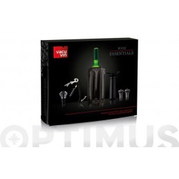 ESTUCHE VINO ESSENTIAL BLACK