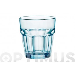 VASO VIDRIO ROCKBAR AZUL 27 CL