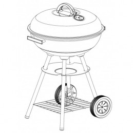 BARBACOA CARBON REDONDA CON...