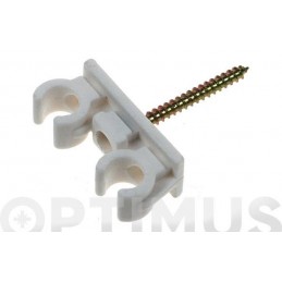 GRAPA CLIP DOBLE BLANCA CON...