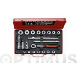 LLAVE VASO JUEGO 1/2" 21 PZS